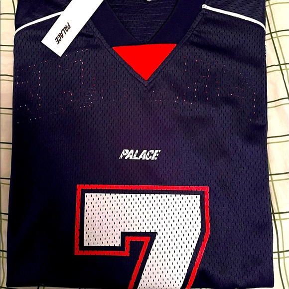 NEW Palace Skateboards Mesh Football Top Navy With Tags SS22 - Picture 2 of 7